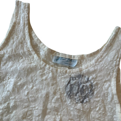 Vintage White Lace Tank Top