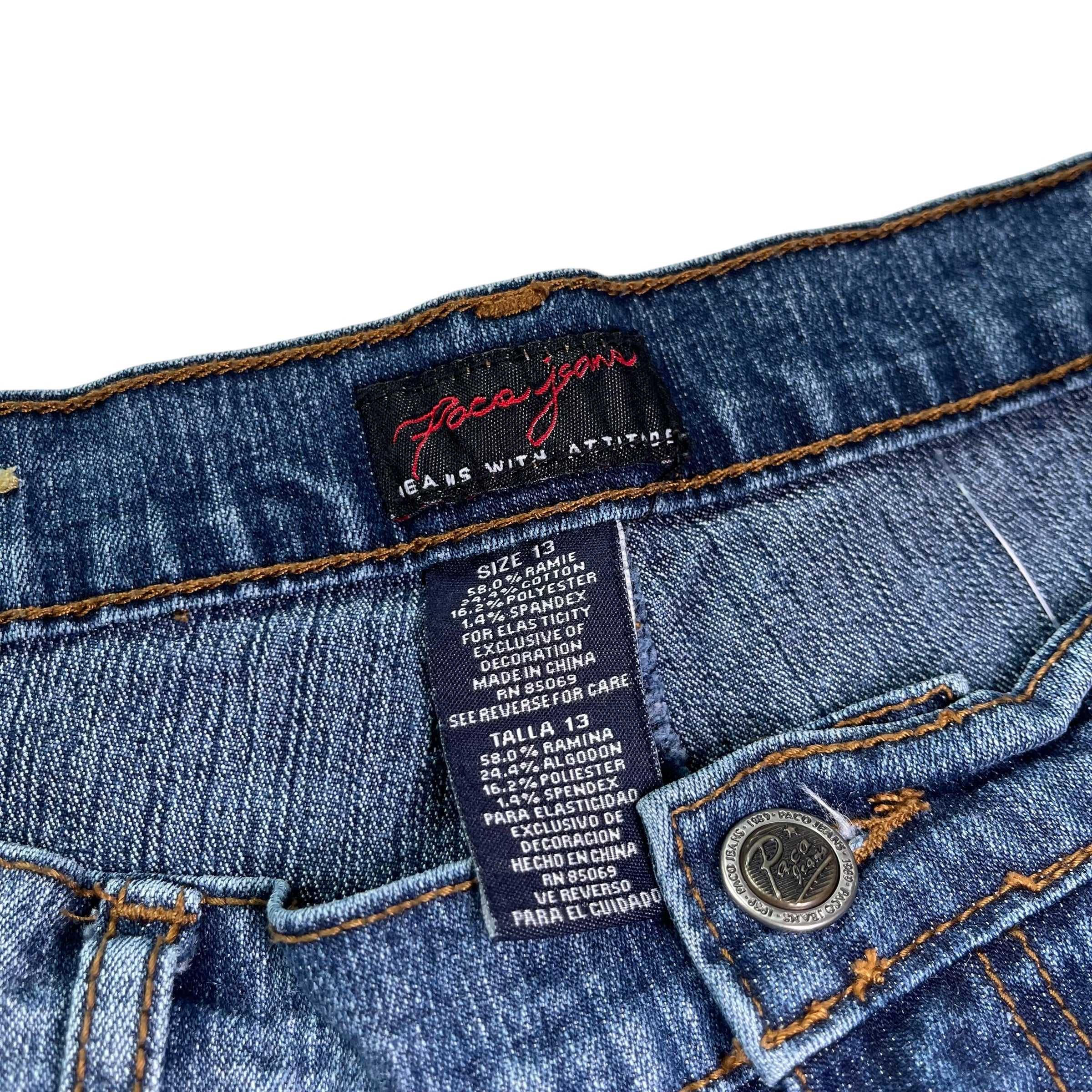 Vintage Y2K Paco Jeans Patchwork Flare Jeans
