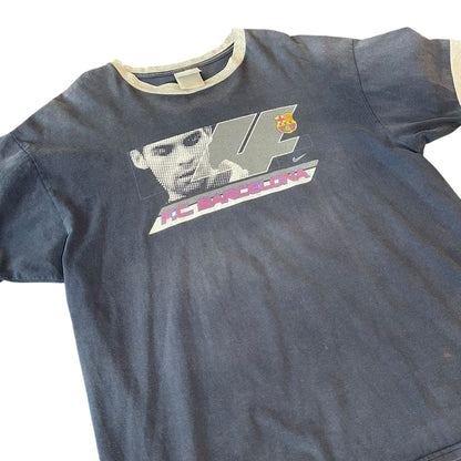 Vintage Nike Rafael Marquez F.C. Barcelona Navy T-Shirt