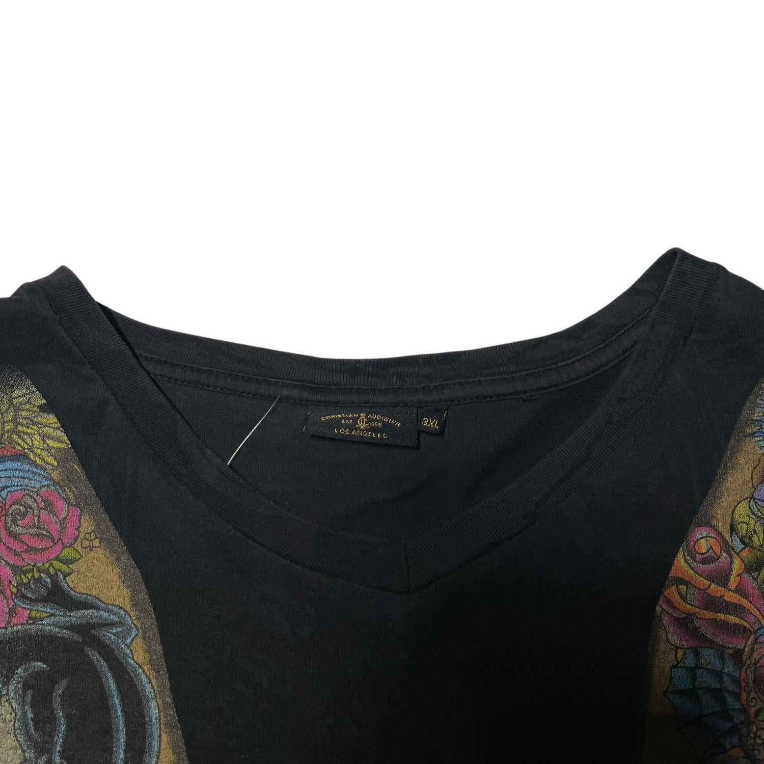 Vintage Y2K Christian Audigier Tattoos T-Shirt