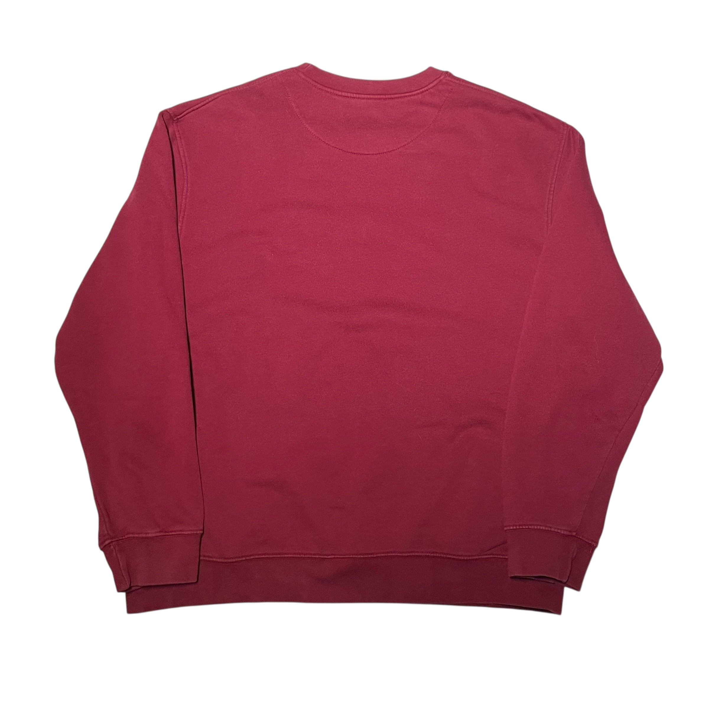 Vintage Y2K Maroon Nike Mini-Swoosh Crewneck