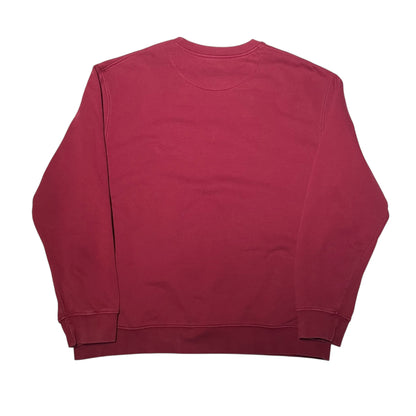 Vintage Y2K Maroon Nike Mini-Swoosh Crewneck