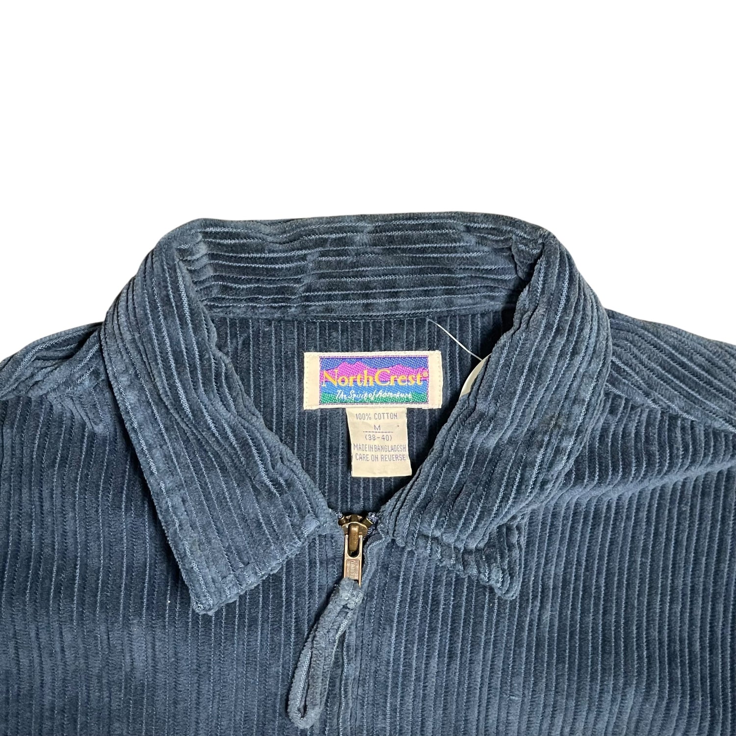 Vintage Long-Sleeve North Crest Corduroy Zip-Up Jacket