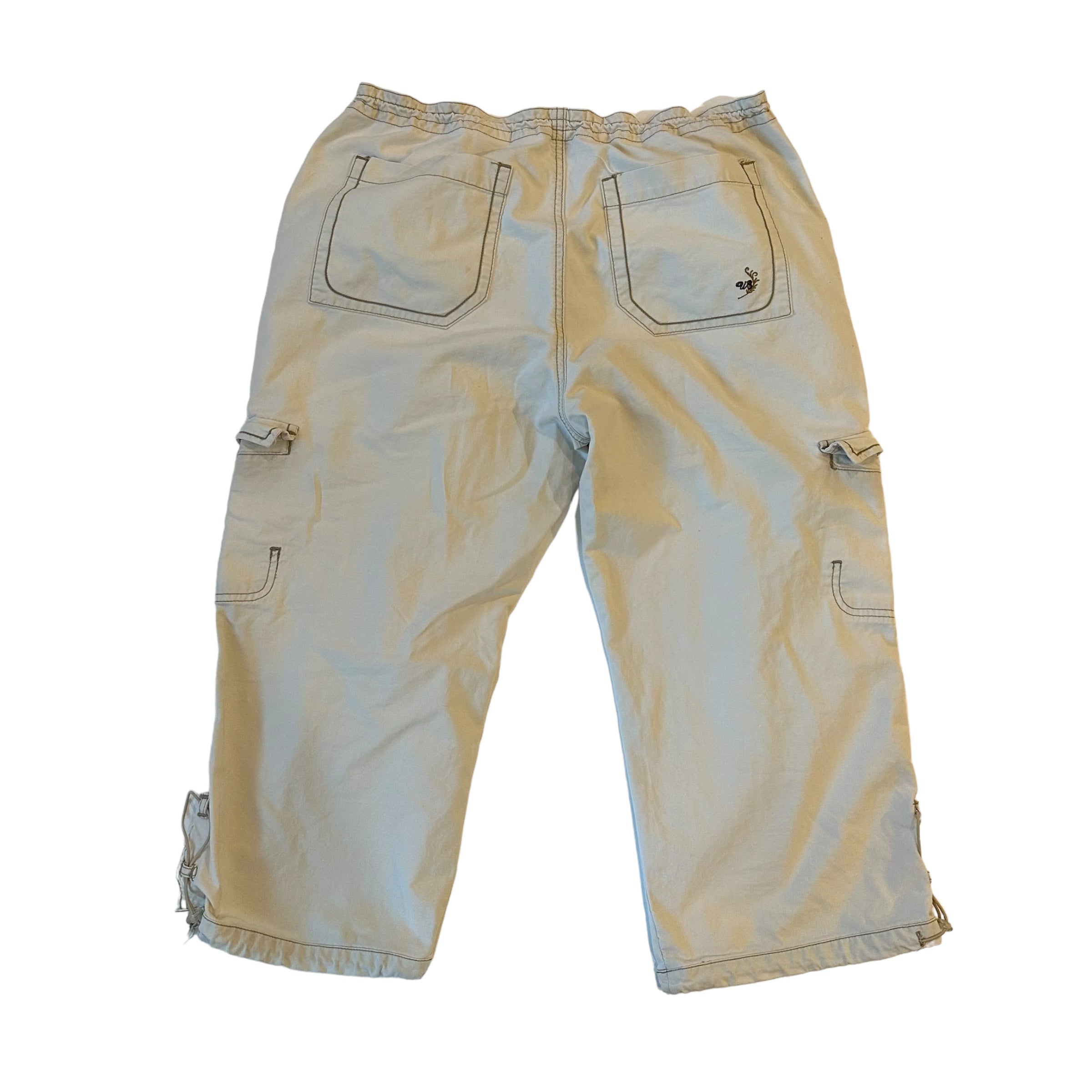 Y2k Unionbay Cream Capri Cargos