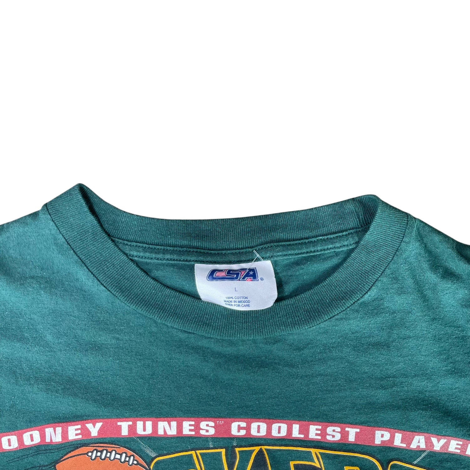 Vintage 1997 Looney Tunes Taz Green Bay Packers T-Shirt