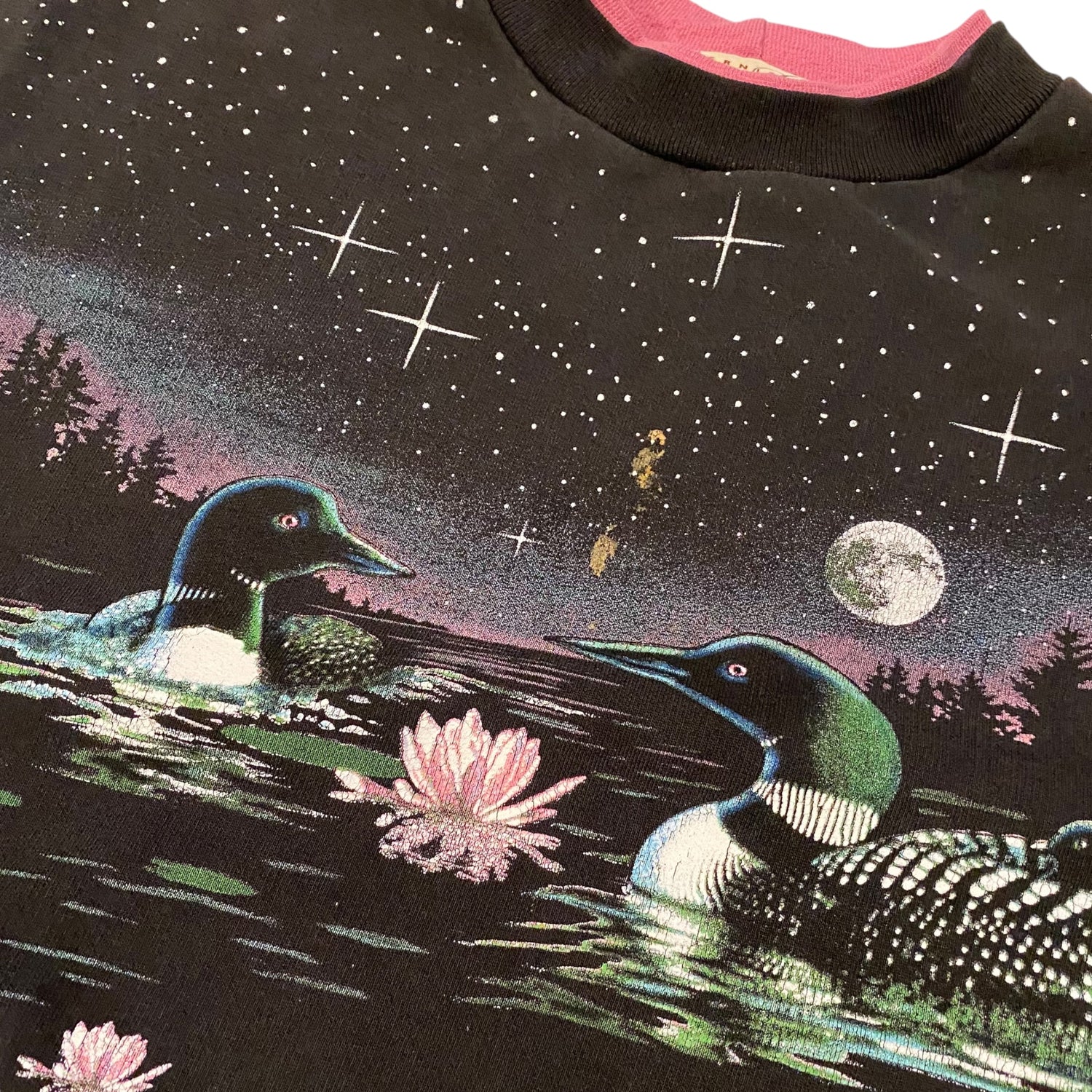 Vintage Loon Graphic Double Layer Crewneck