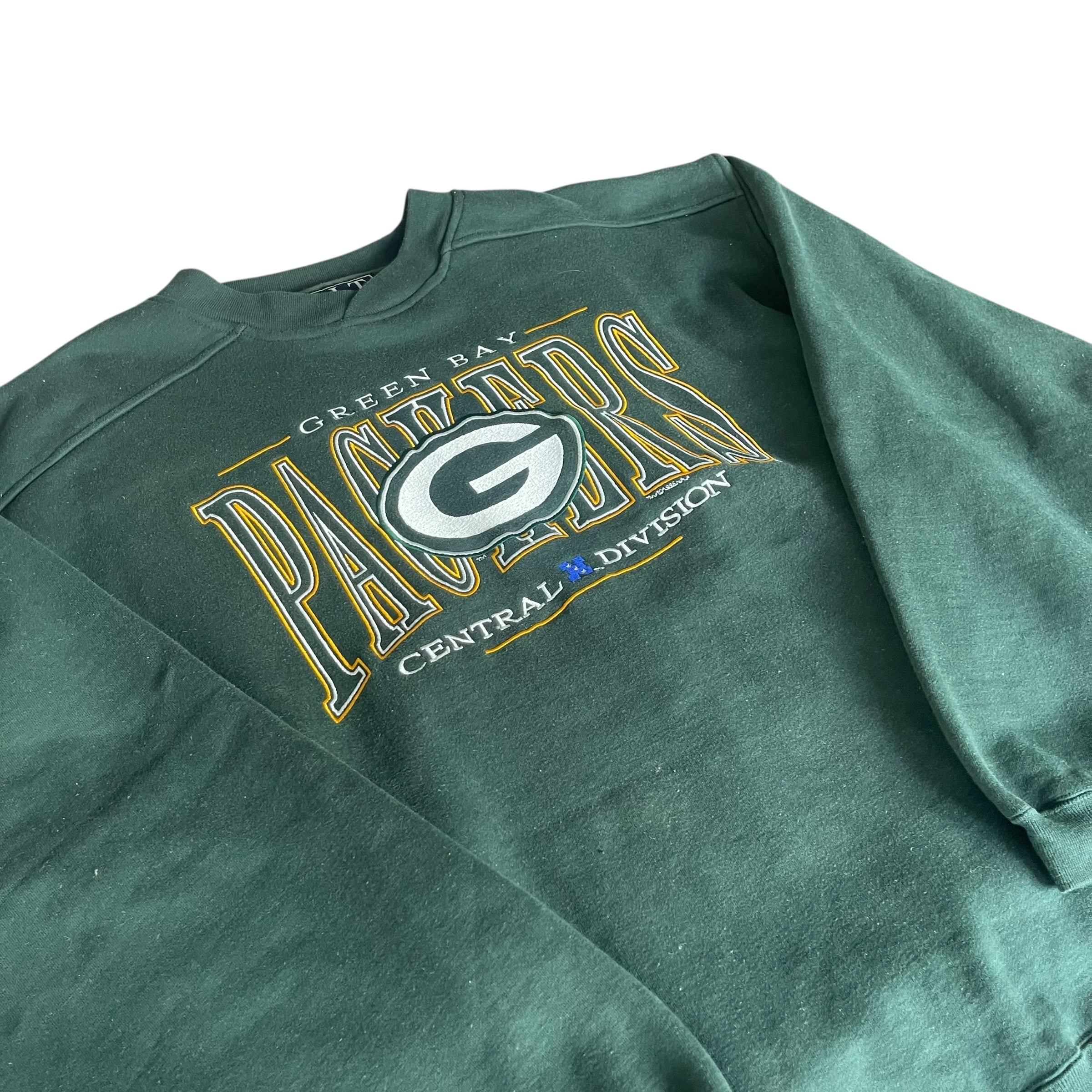 Vintage 1996 Green Bay Packers Green Logo Crewneck