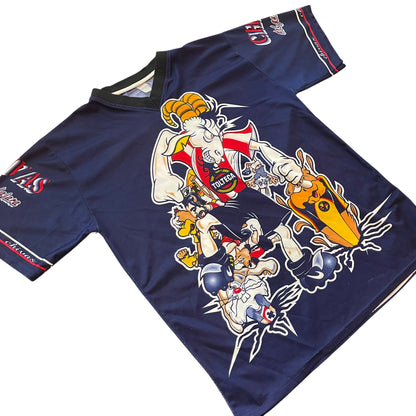 Vintage Chivas de Guadalajara Navy AOP Caricature Jersey