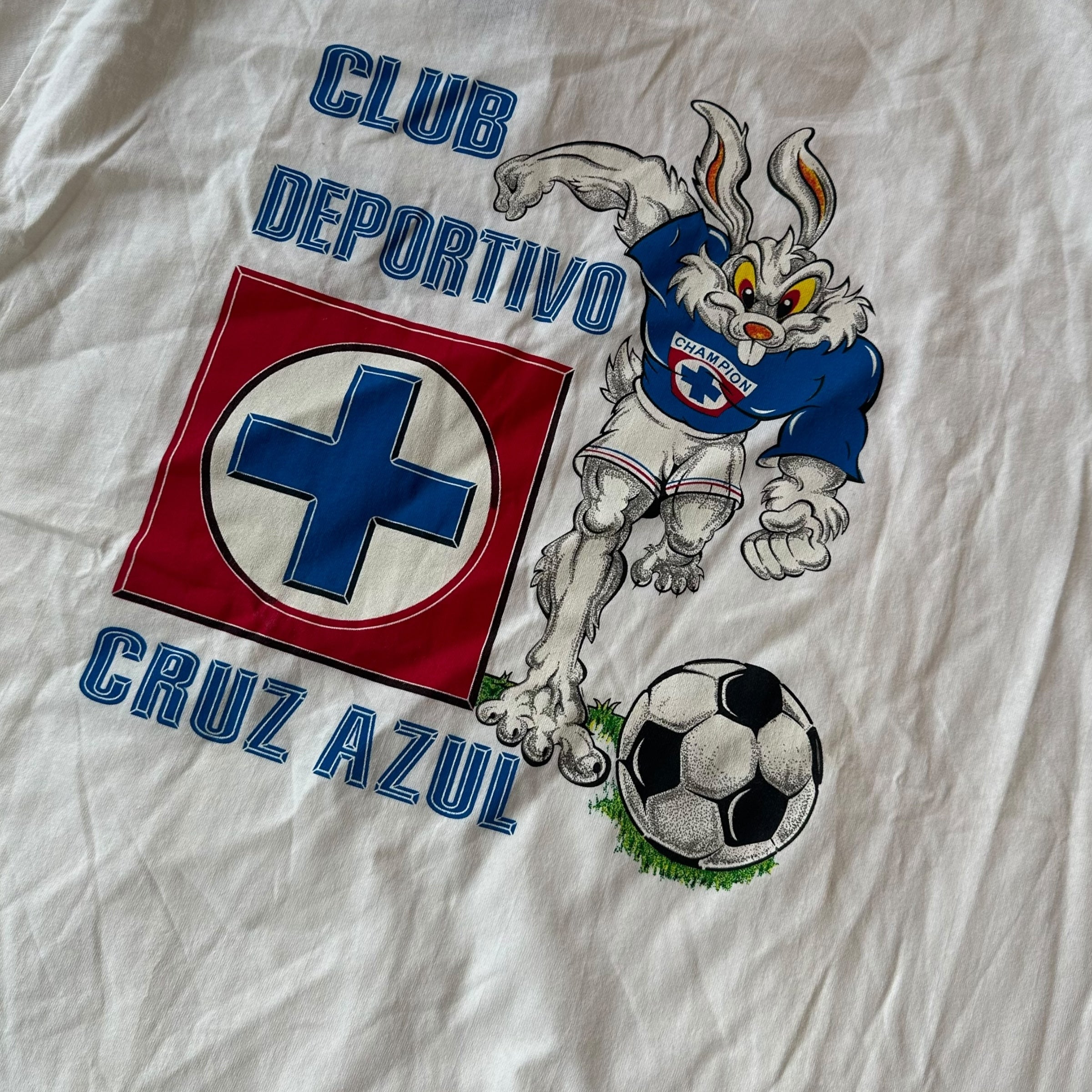 Vintage Cruz Azul Cartoon T-Shirt