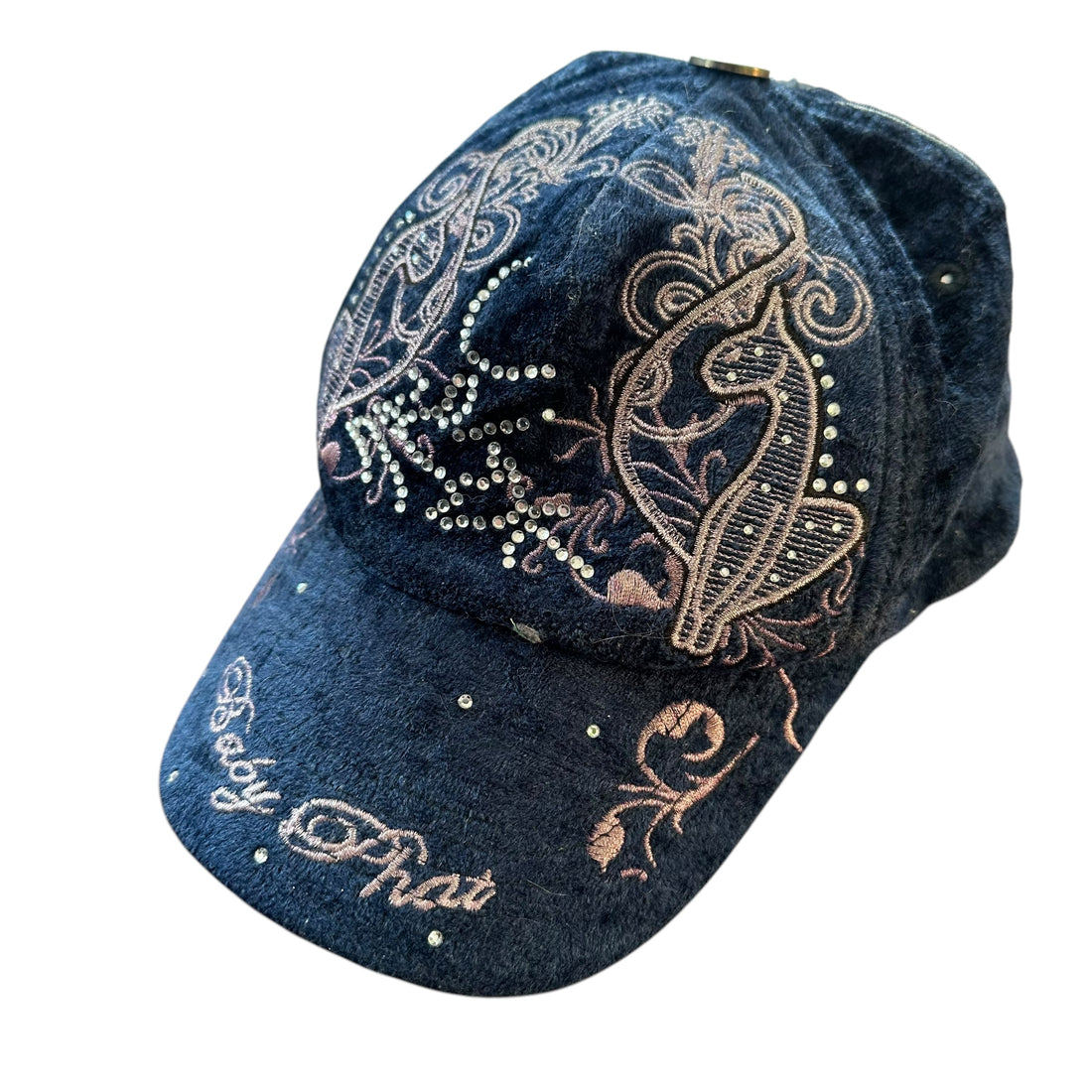Y2k Baby Phat Velvet Embroidered Hat
