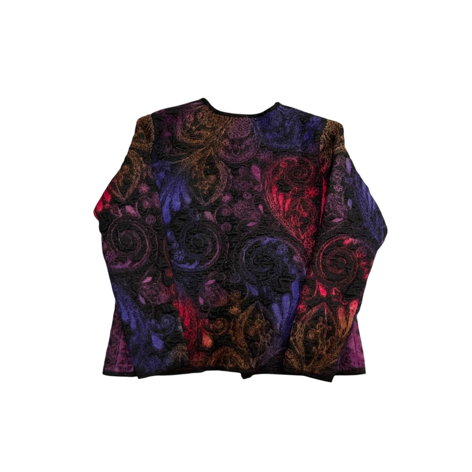 Vintage Femme Alpaca Wool Button-up Cardigan
