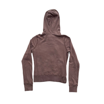 Vintage Y2K Abercrombie &amp; Fitch Brown Zip-Up Sweatshirt