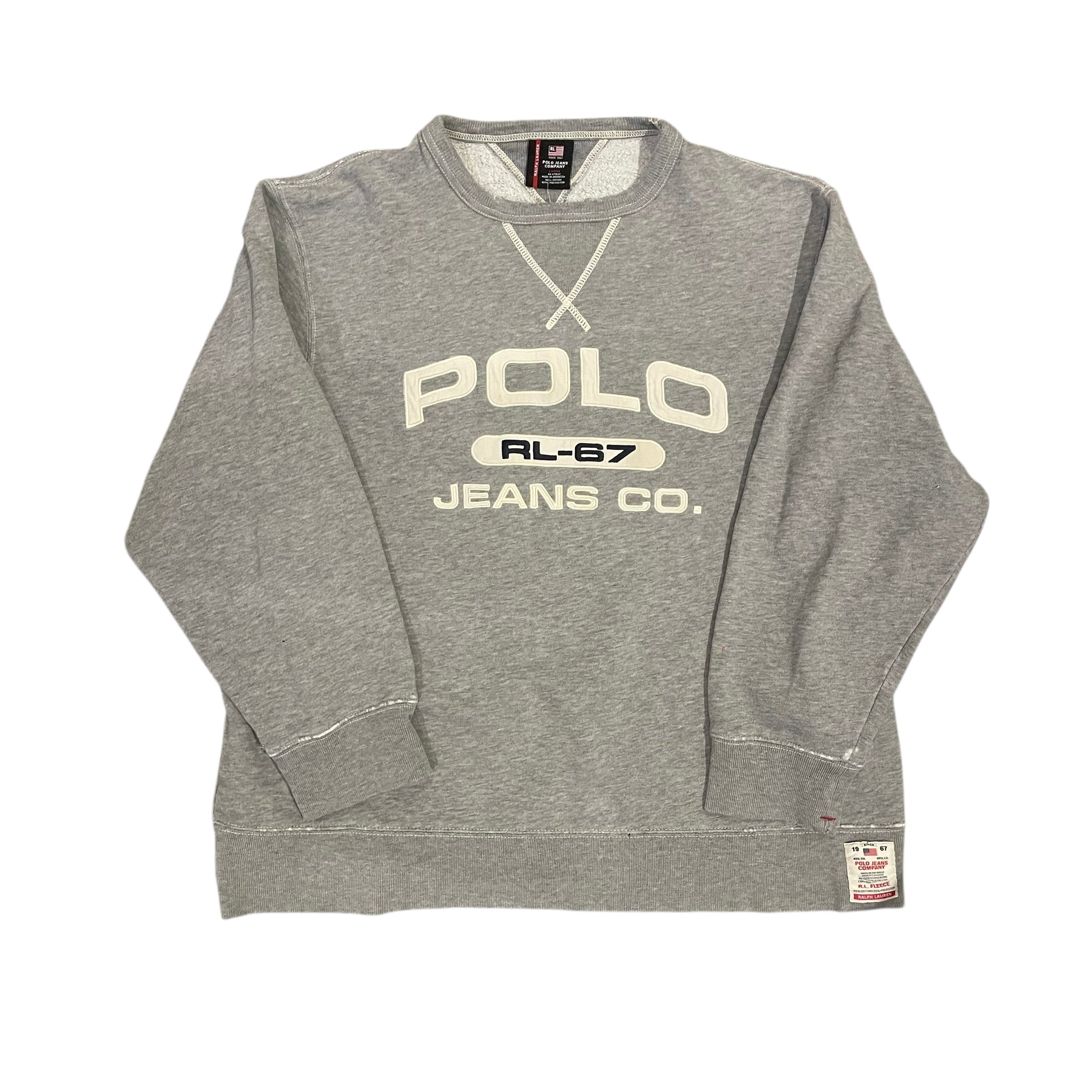 Vintage Polo Jeans Co. Gray Crewneck