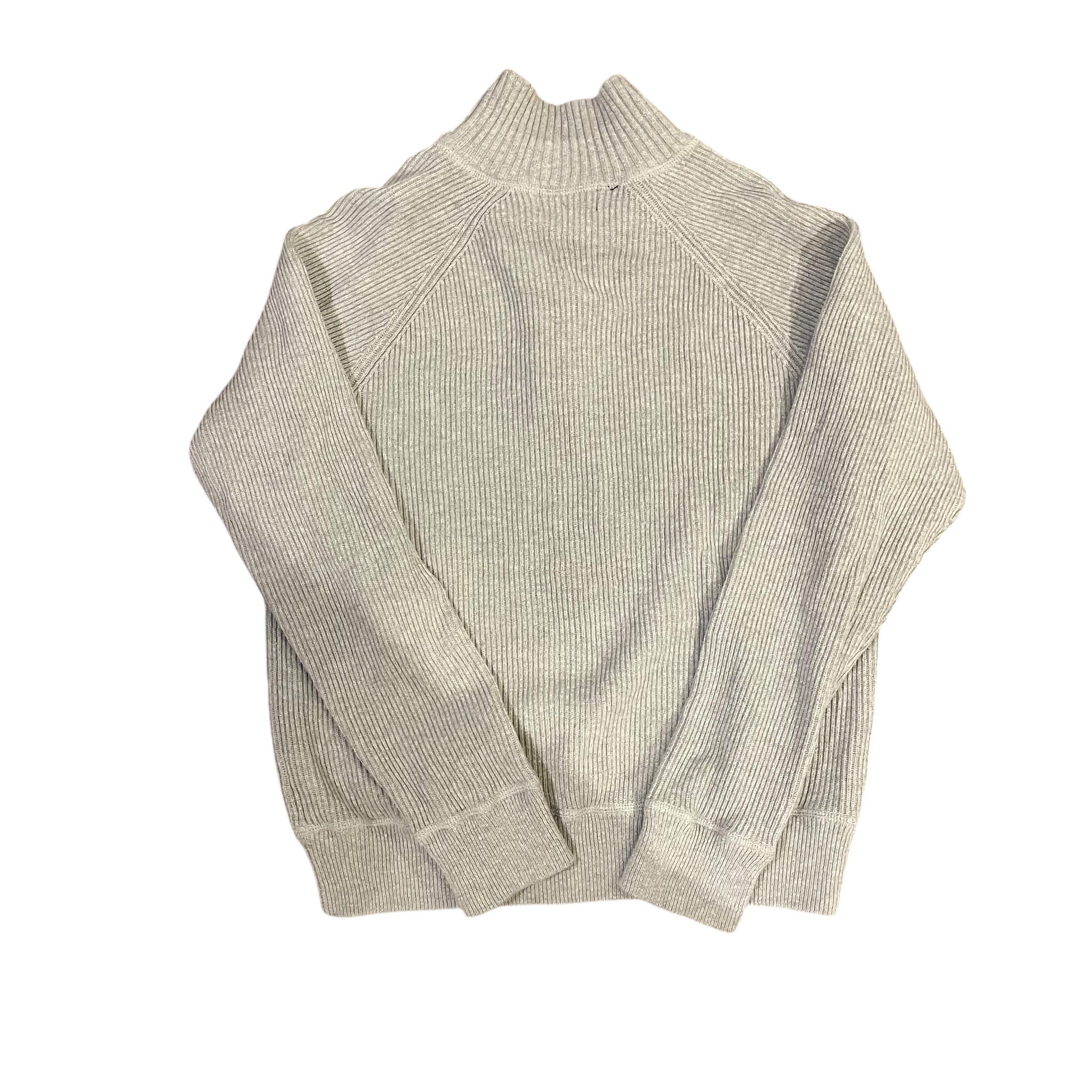 Vintage Polo Jeans Co. Grey Ribbed Quarter Zip Sweater