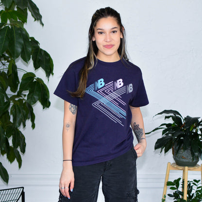 Vintage New Balance Purple Graphic T-Shirt