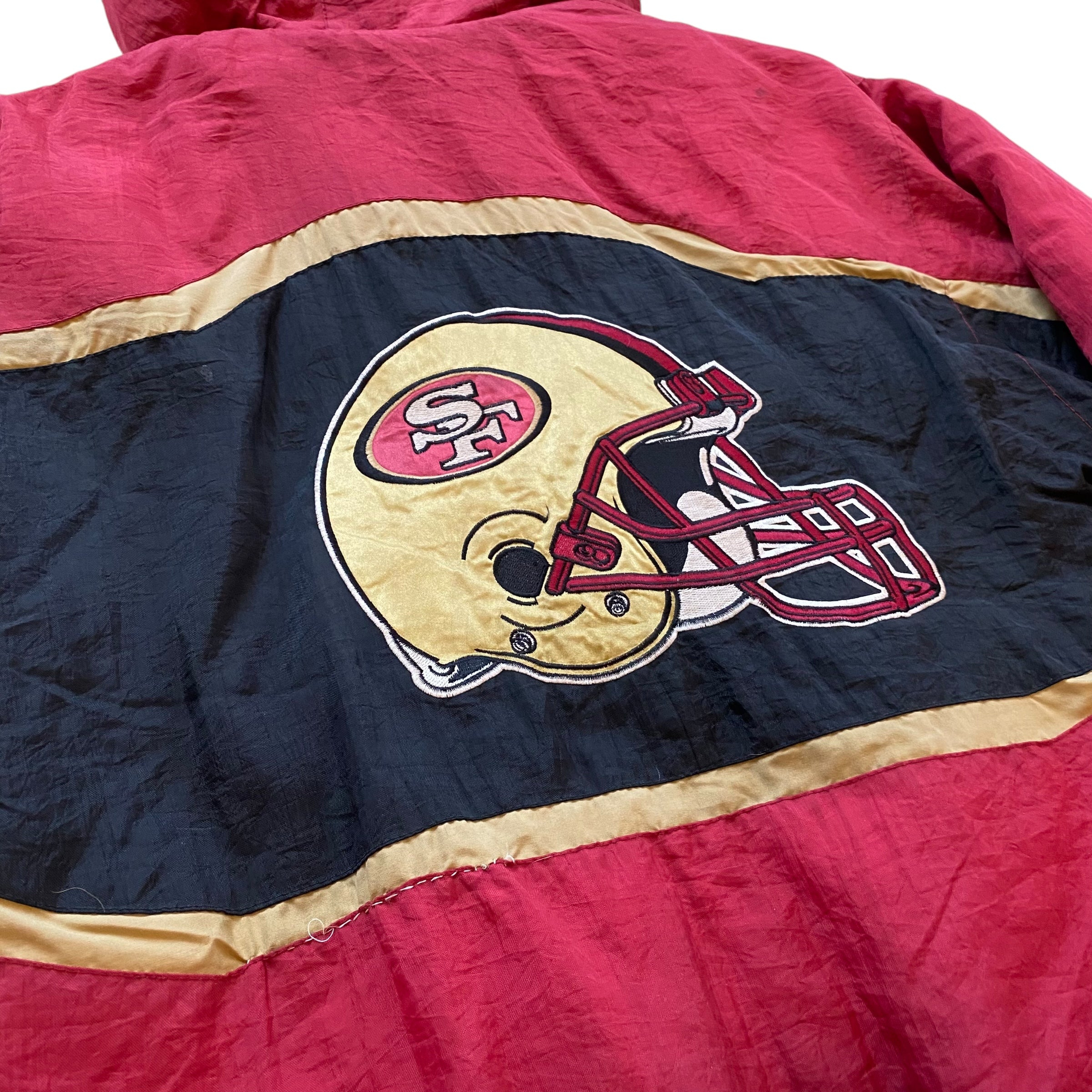 Vintage 90s San Francisco 49ers Logo Athletic Puffer Jacket