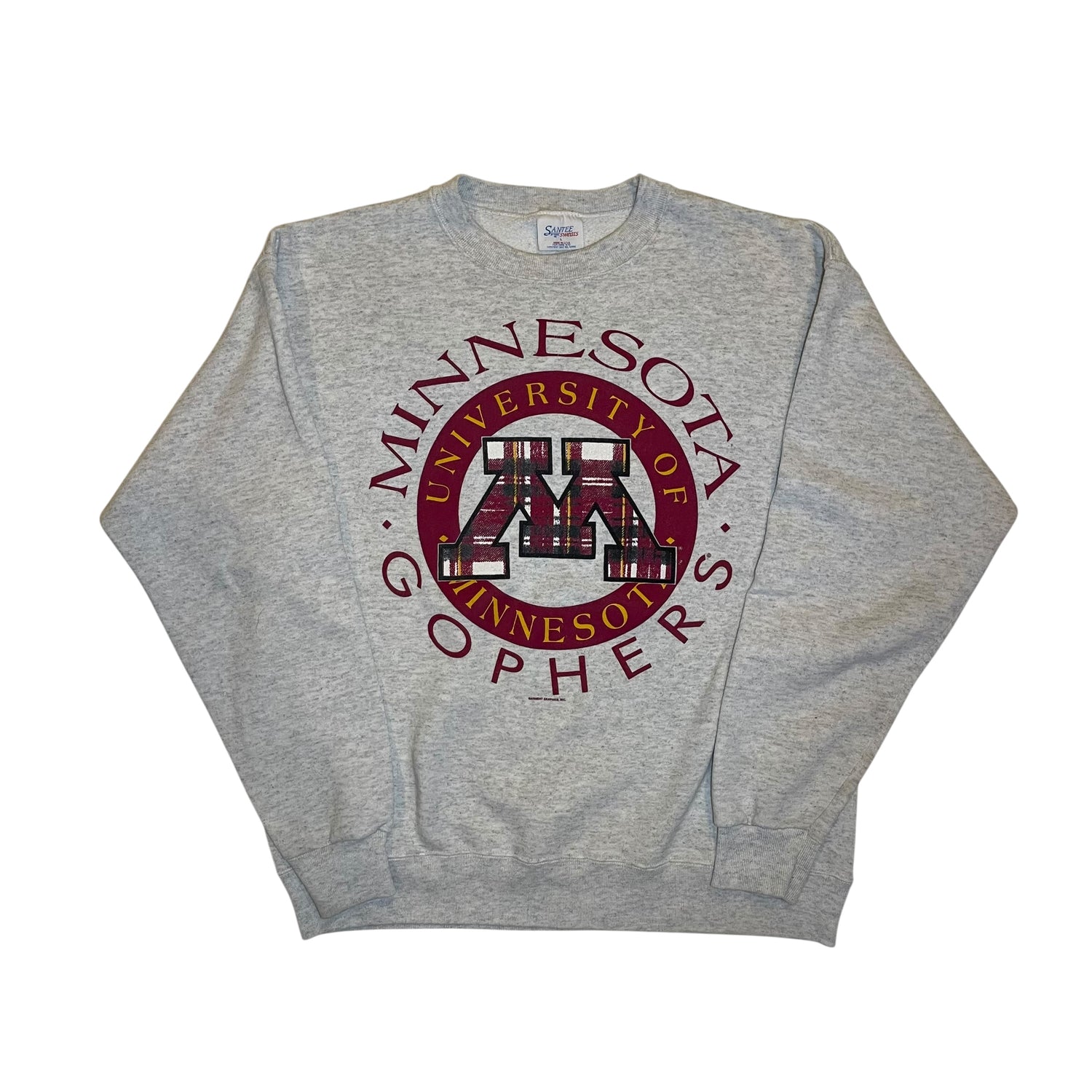Vintage University of Minnesota Gophers Gray Crewneck