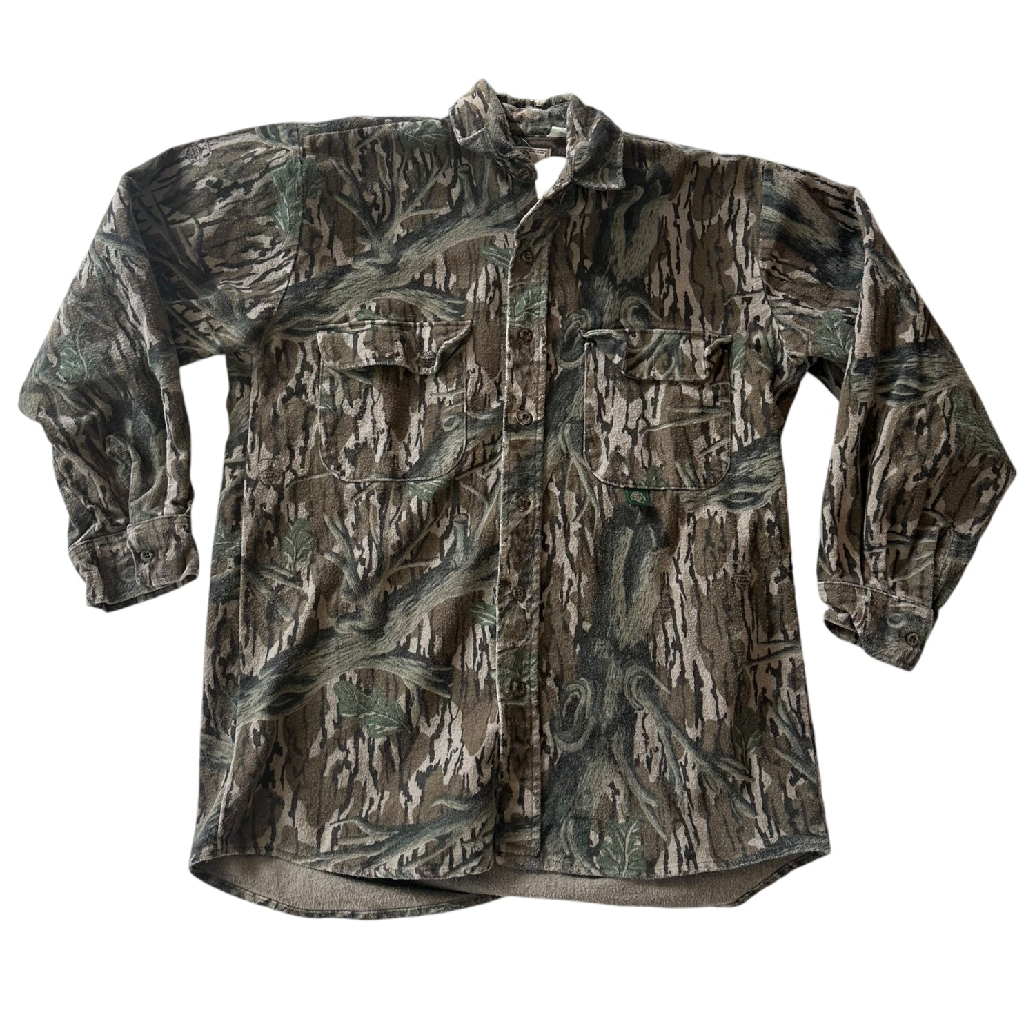 Vintage Camo Long Sleeve Button Up