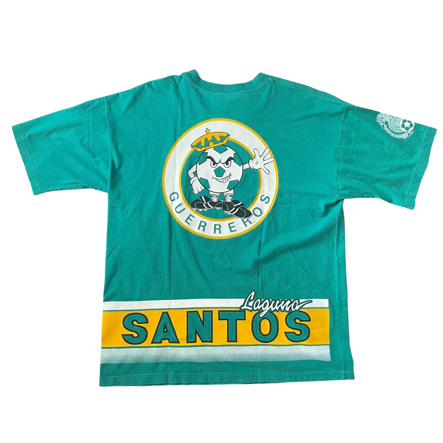 Vintage 90s Club Santos Laguna All-Over-Print T-Shirt