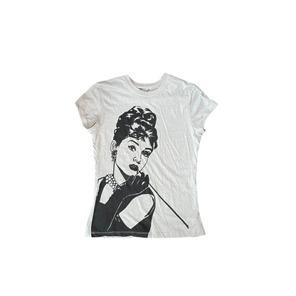 Vintage Y2K Aubrey Hepburn illustration T-Shirt