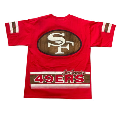 Vintage 90s San Francisco 49ers Red AOP T-Shirt