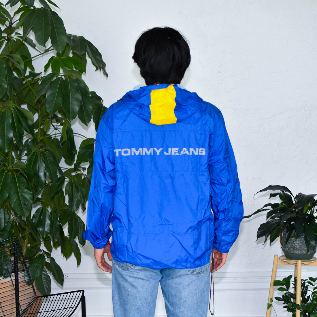 Vintage Tommy Hilfiger Blue Quarter Zip Windbreaker