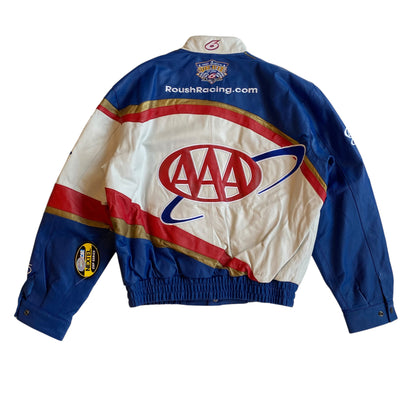 Vintage JH Design NASCAR AAA Racing Leather Jacket