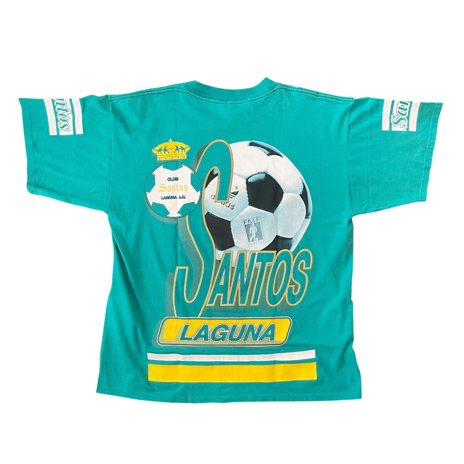 Vintage 90s Club Santos Laguna All-Over-Print T-Shirt