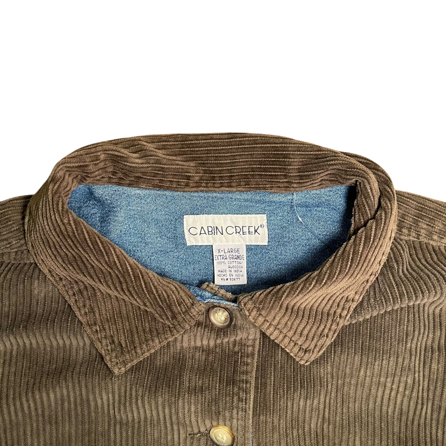 Vintage Long Sleeve Cabin Creek Corduroy Button-Down