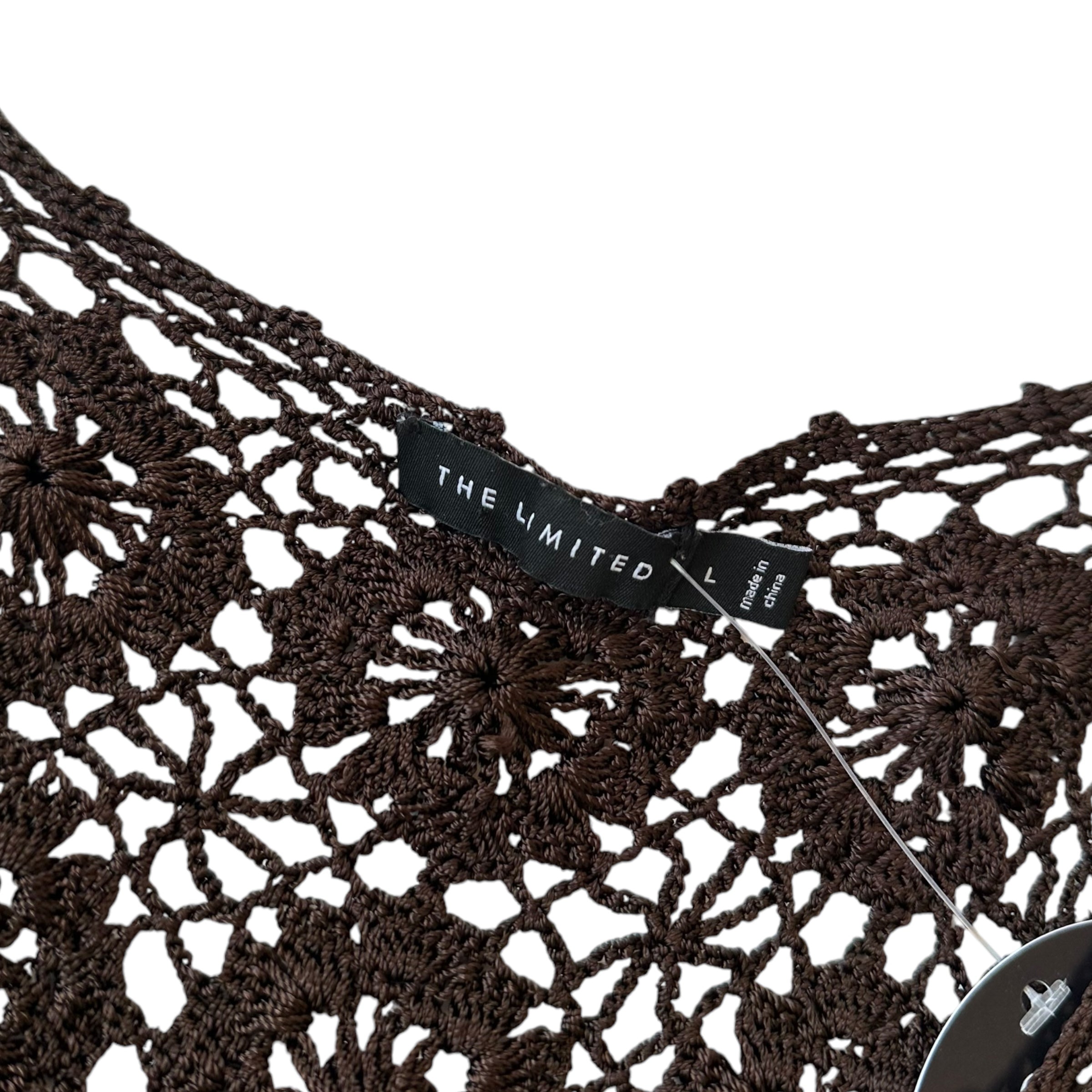 Y2k The Limited Brown Crochet Top