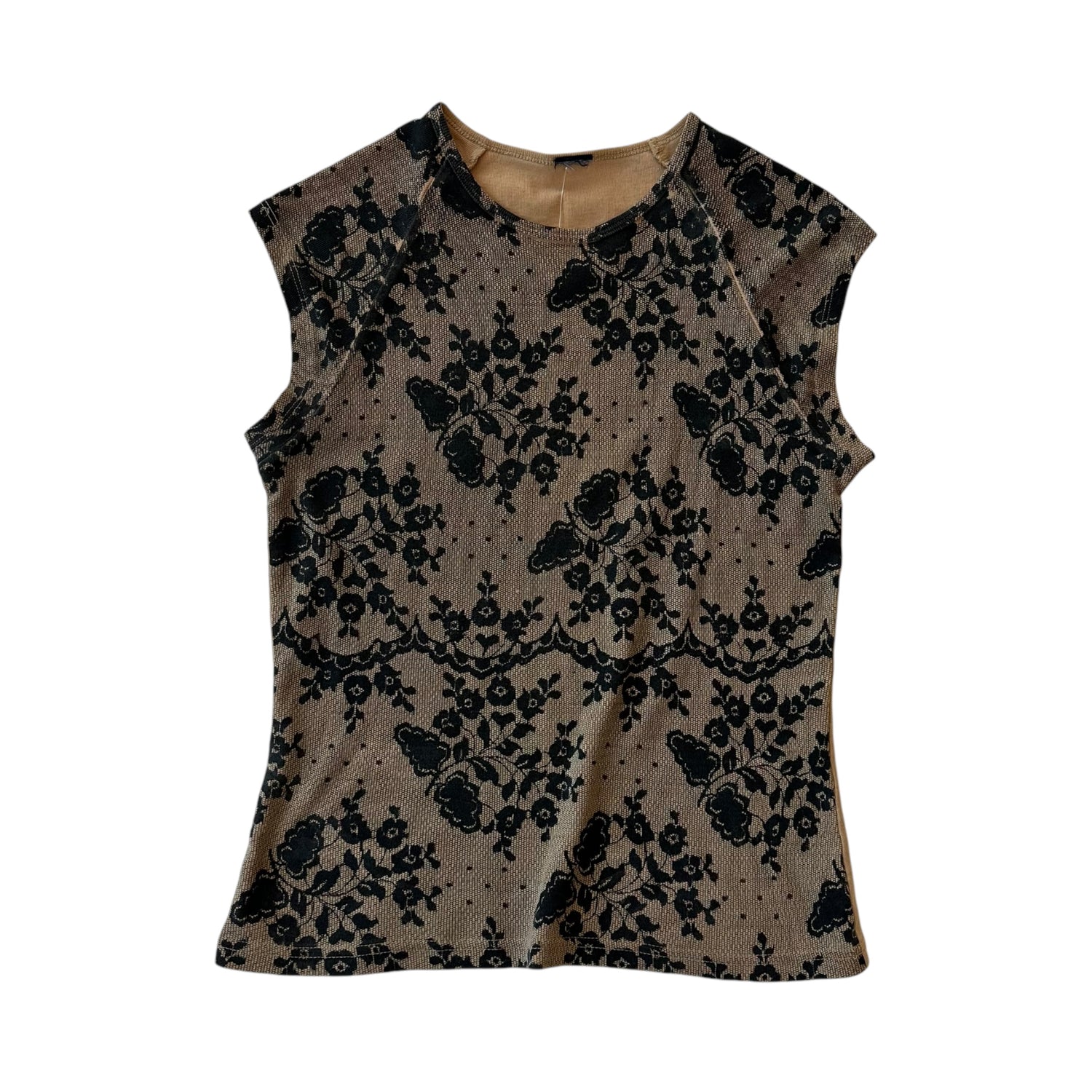 Y2k Lace Print Femme Tank Top