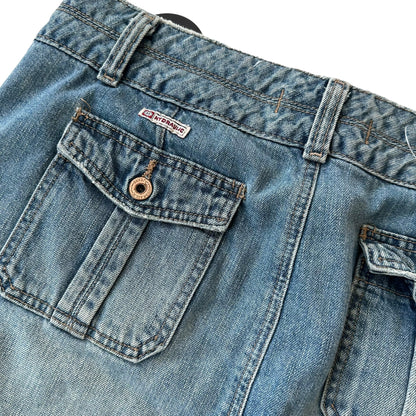 Y2k Hydraulic Denim Mini Skirt