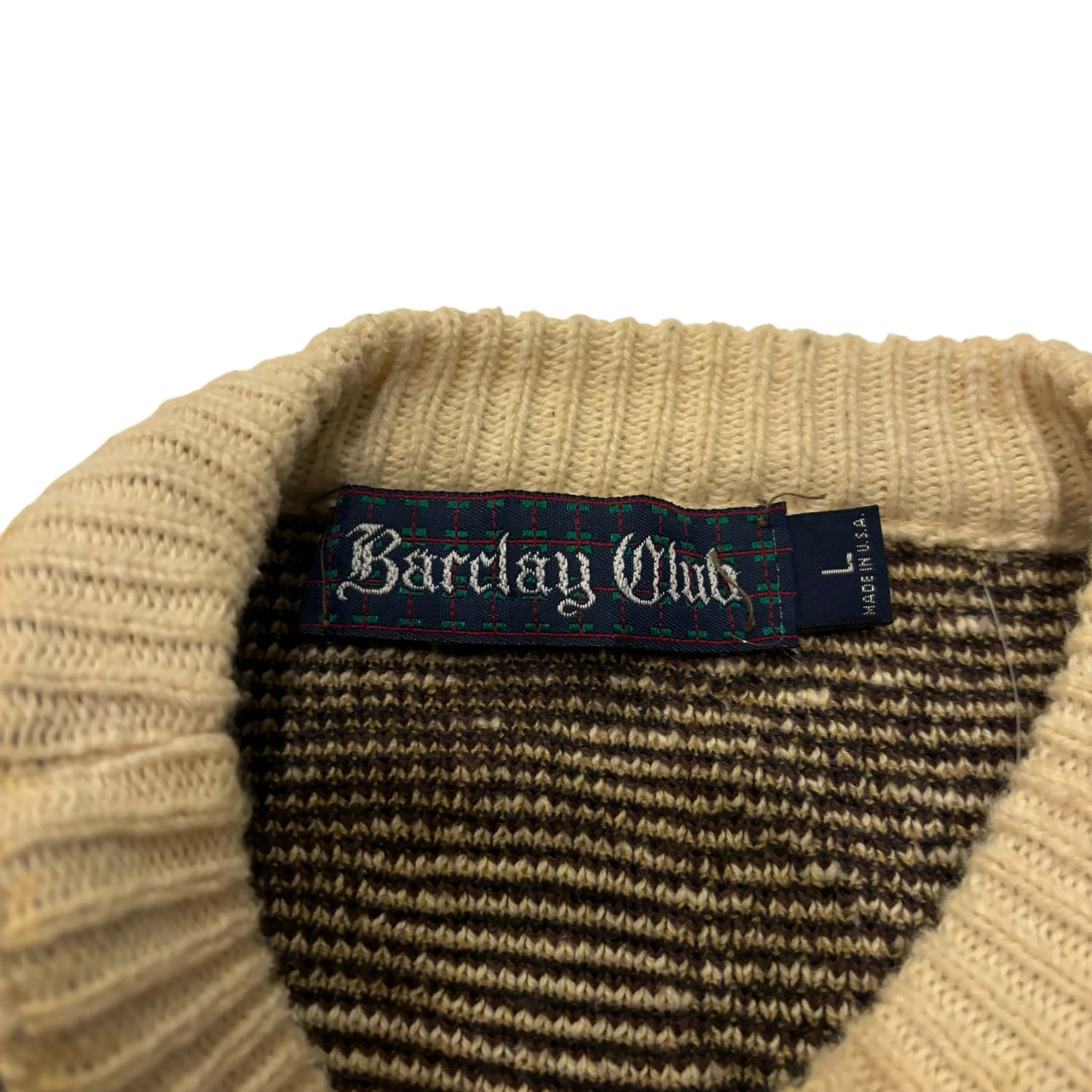 Vintage Barclay Club Knit Sweater