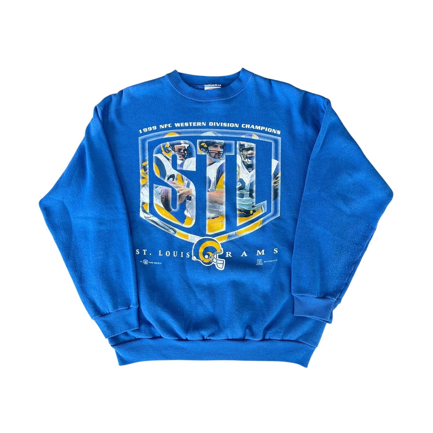 Vintage 1999 St. Louis Rams Western Division Champions Crewneck