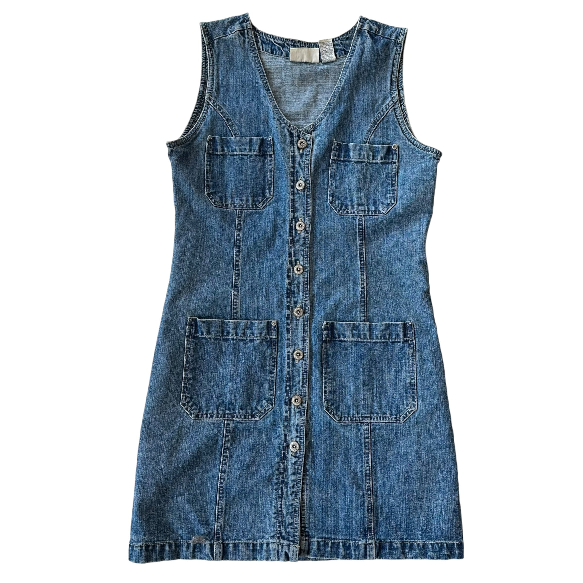 Vintage Bill Blass Denim Button Up Dress