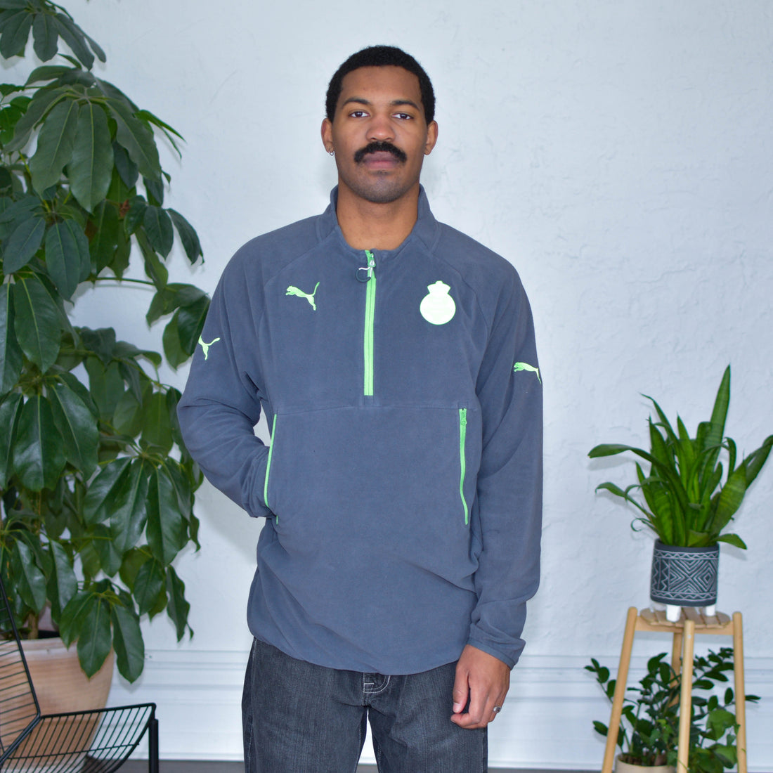 Vintage Santos Laguna Quarter-Zip Fleece