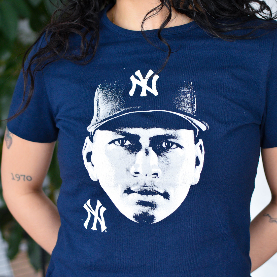 Vintage Femme Alex Rodriguez Yankees Graphic T-Shirt