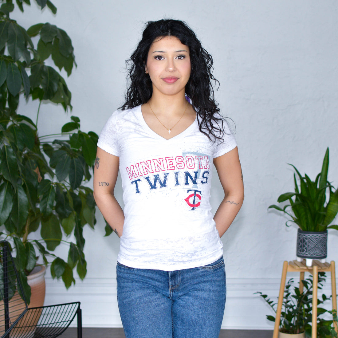 Vintage Minnesota Twins Femme Graphic T-Shirt