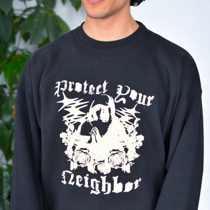 Black Sweatshirt "Protect Your Neighbor" Solidarity Merch