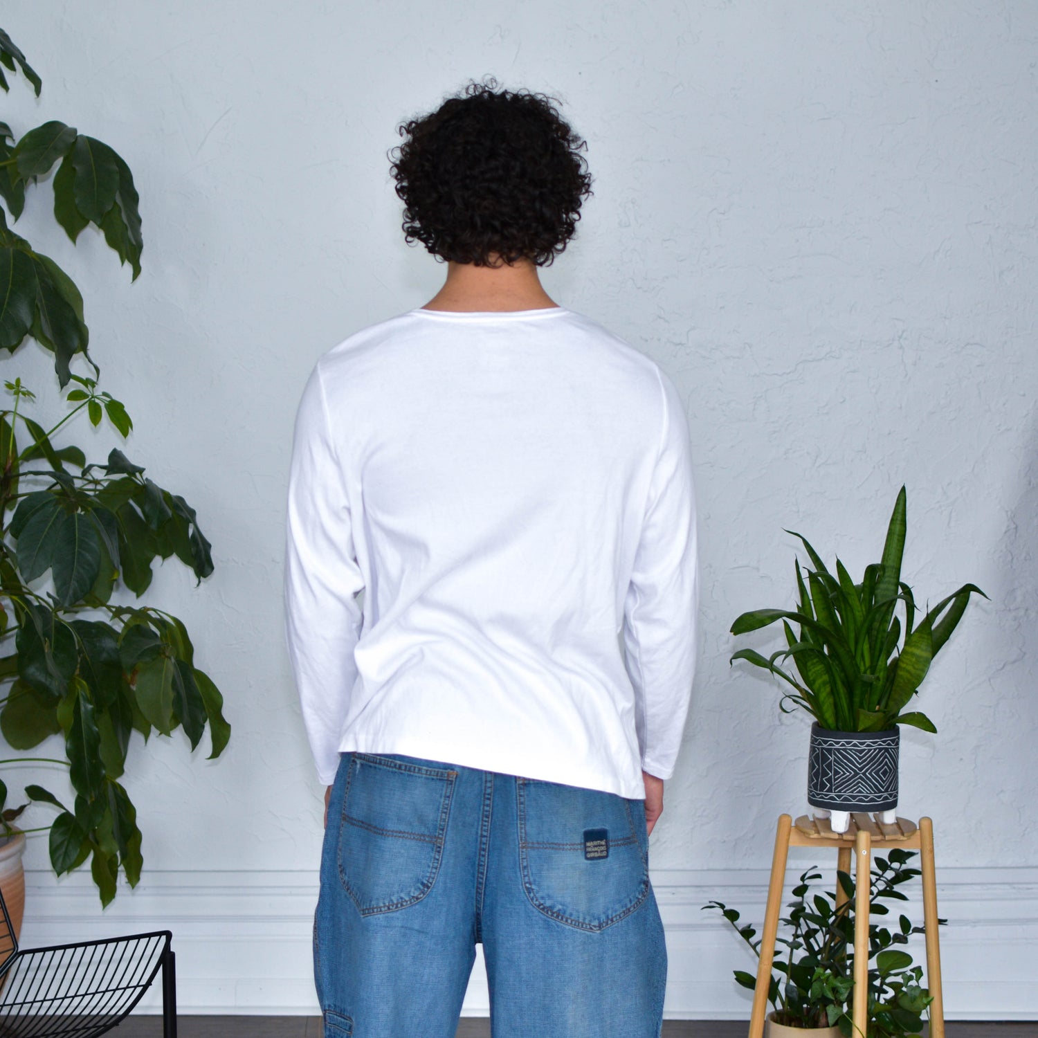 White Longsleeve Shirt - "Immigrants Keep the World Going" Solidarity Merch