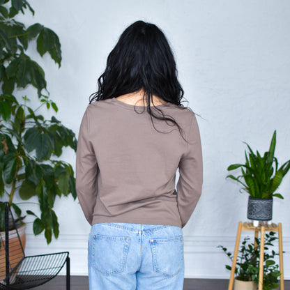 Brown Long Sleeve "Protect Your Neighbors" Solidarity Merch