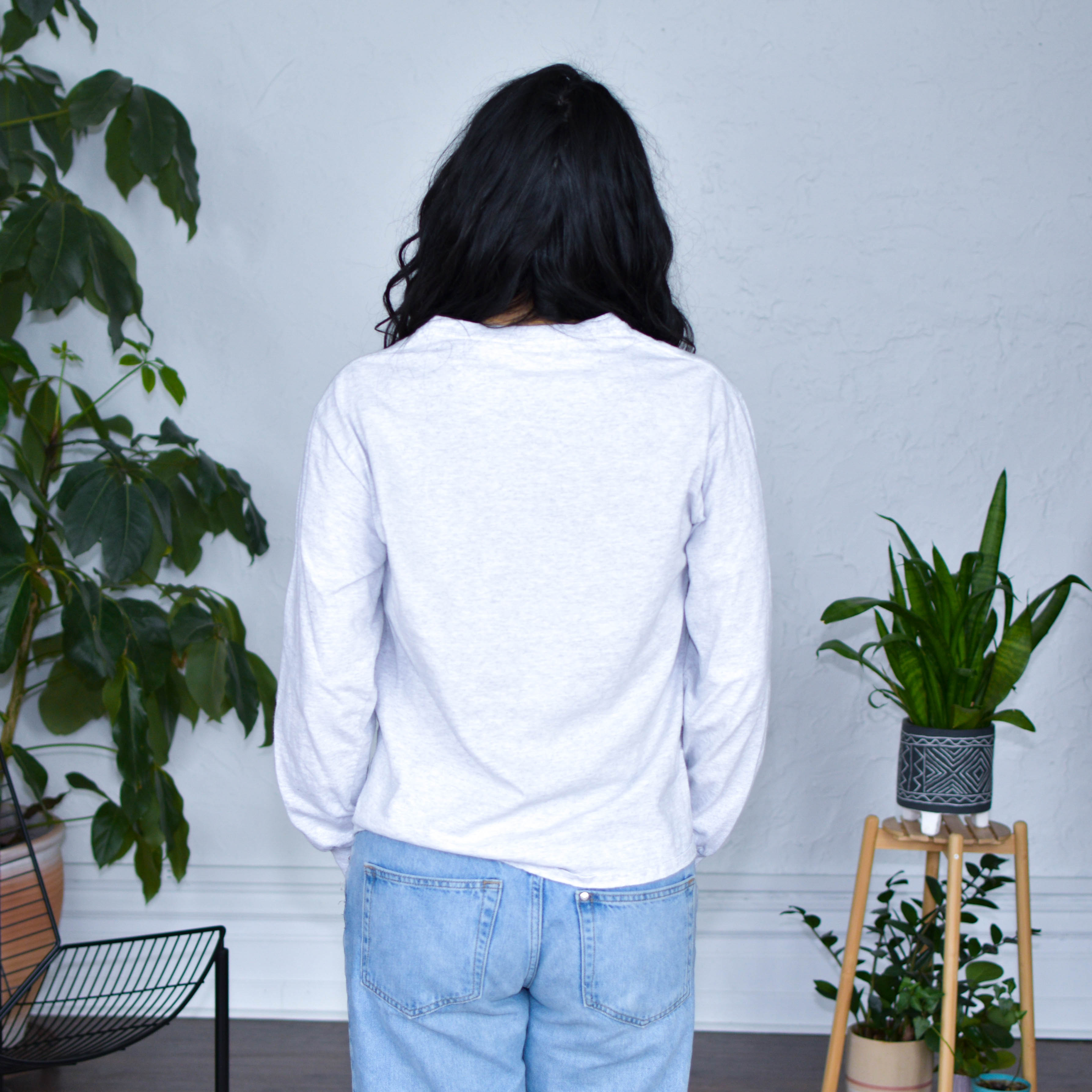 Gray Long Sleeve Shirt - "Protect Your Neighbors" Solidarity Merch