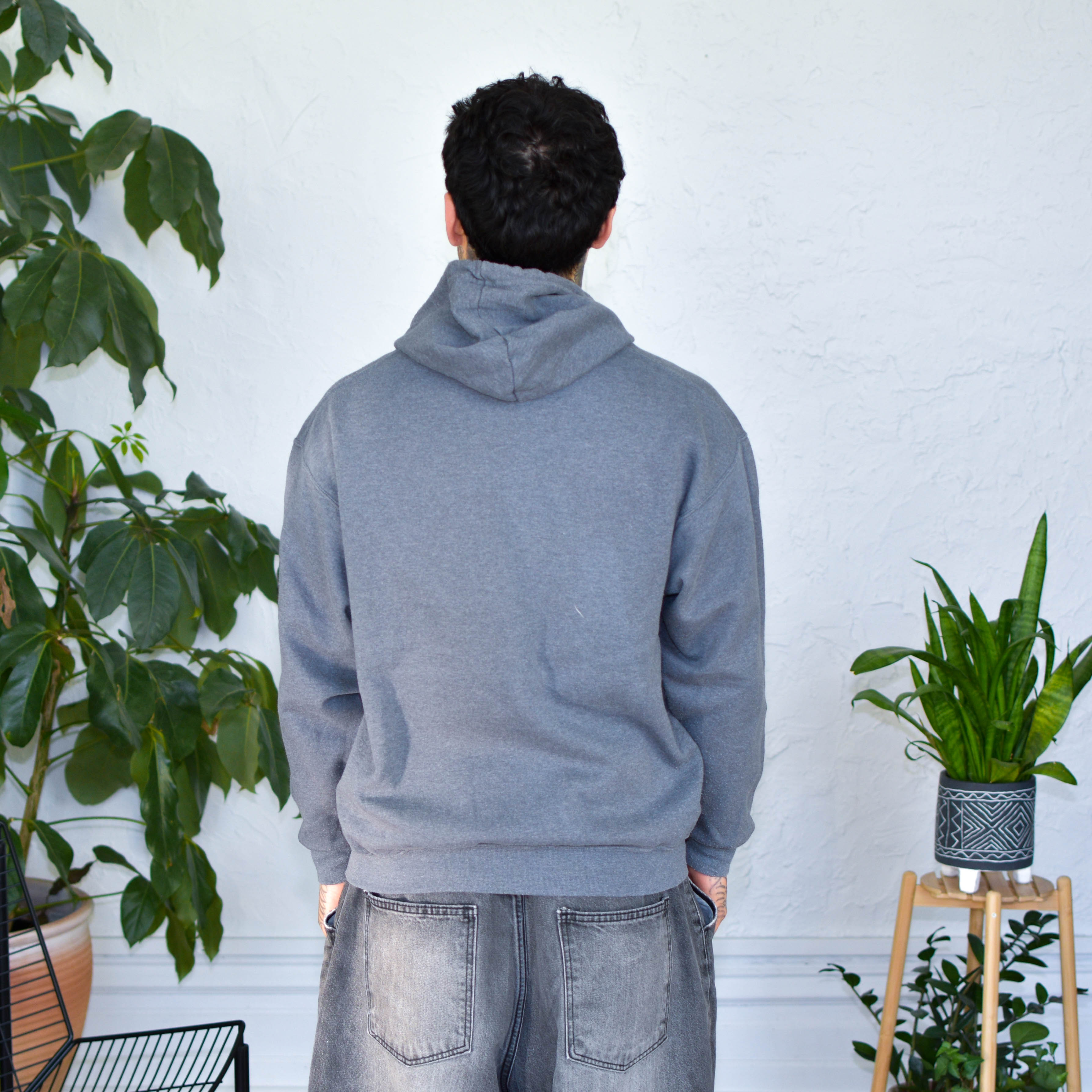 Gray Zip-Up Sweatshirt - "Immigrants Keep the World Going" Solidarity Merch