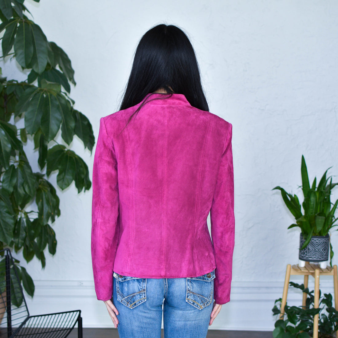 Y2K Preston &amp; York Hot Pink Suede Jacket