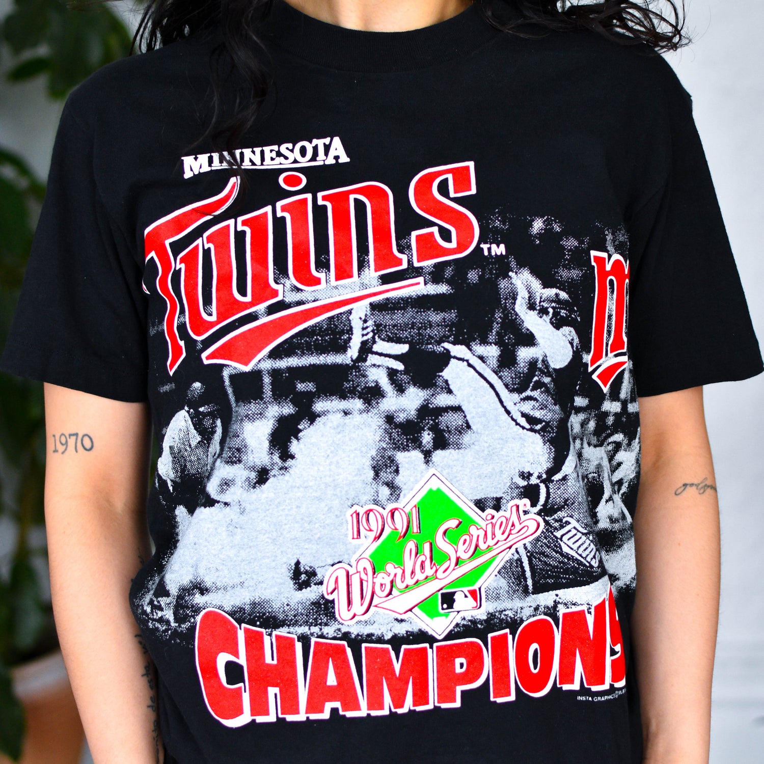 Vintage Minnesota Twins 1991 World Series Champions T-Shirt