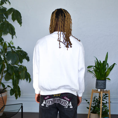 White Sweatshirt - "Protect Your Neighbor" Solidarity Merch