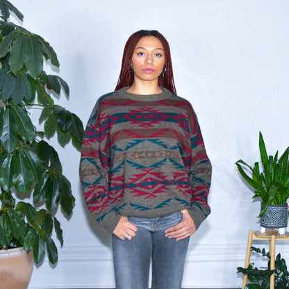 Vintage Knight Bridge Wool Knit Sweatshirt