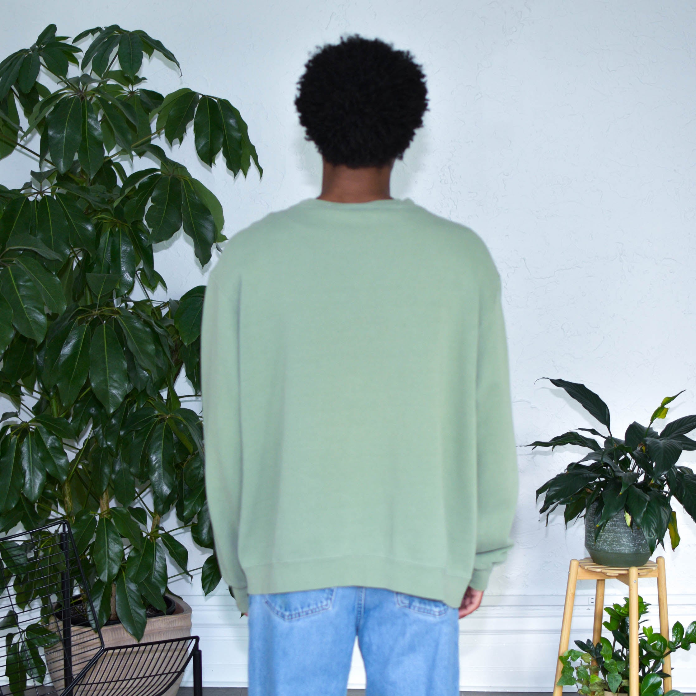 Vintage Nike Sage Green Side Swoosh Crewneck