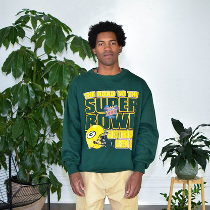 1996 Green Bay Packers Super Bowl Graphic Crewneck