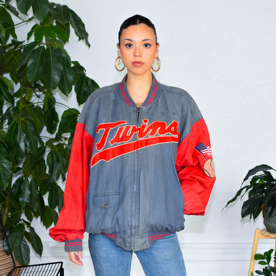 Vintage Minnesota Twins Varsity Style Reversible Jacket